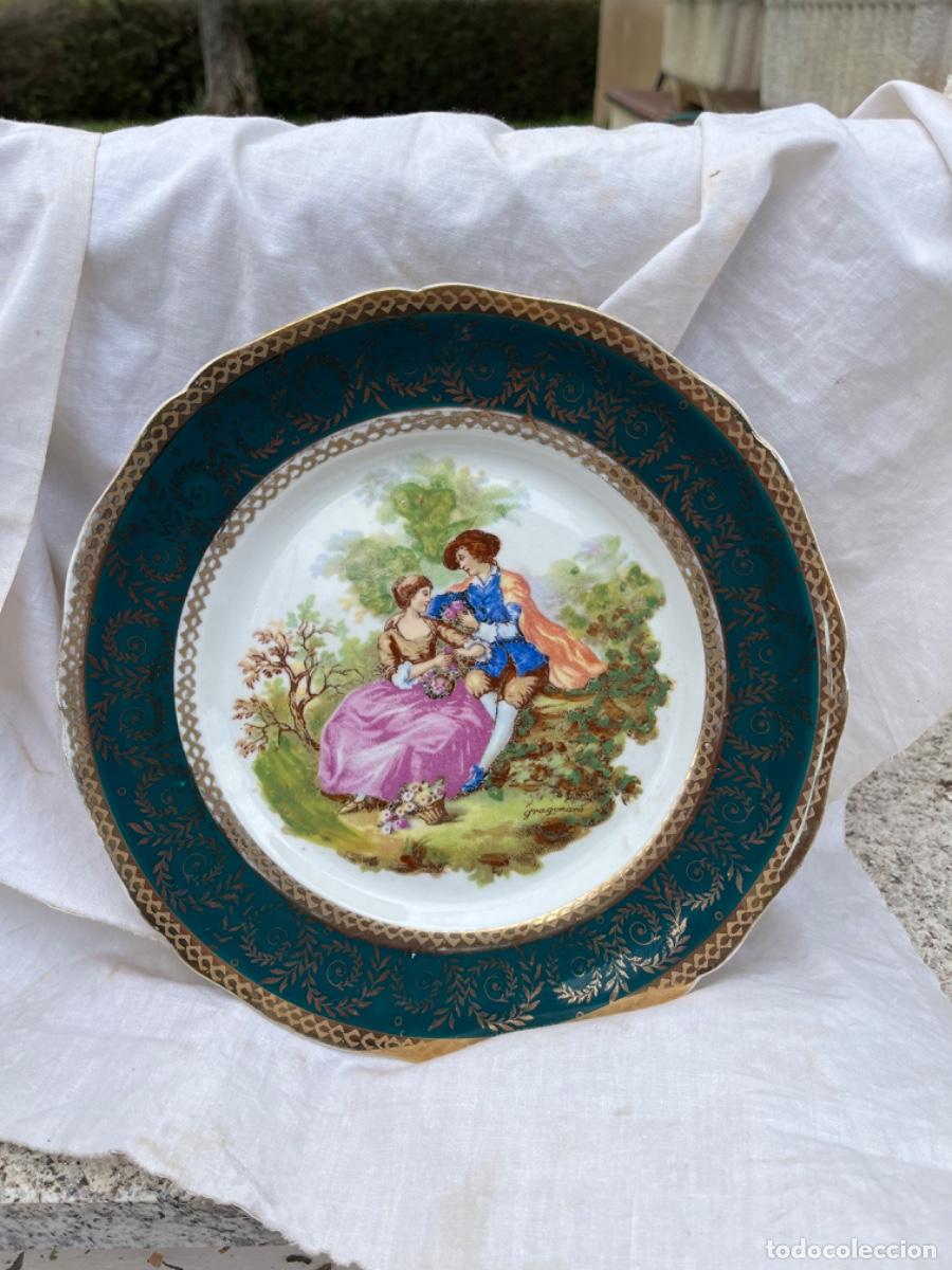 Antig&uuml;edades: Plato porcelana Limoges - Foto 1