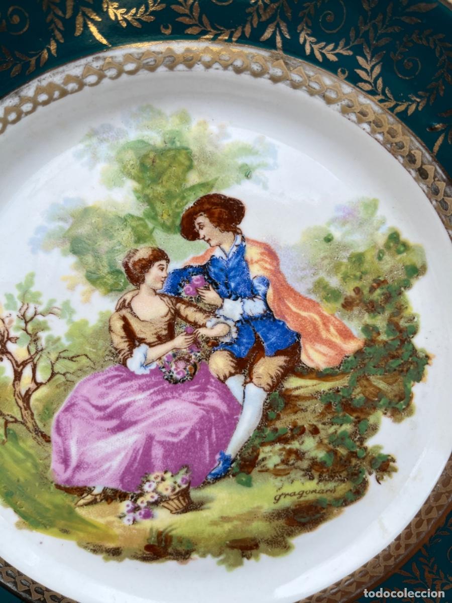 Antig&uuml;edades: Plato porcelana Limoges - Foto 4