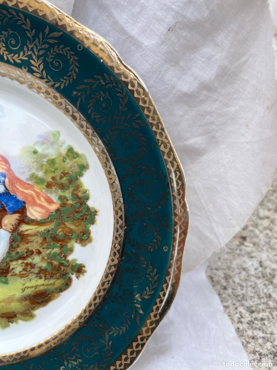 Antig&uuml;edades: Plato porcelana Limoges - Foto 5