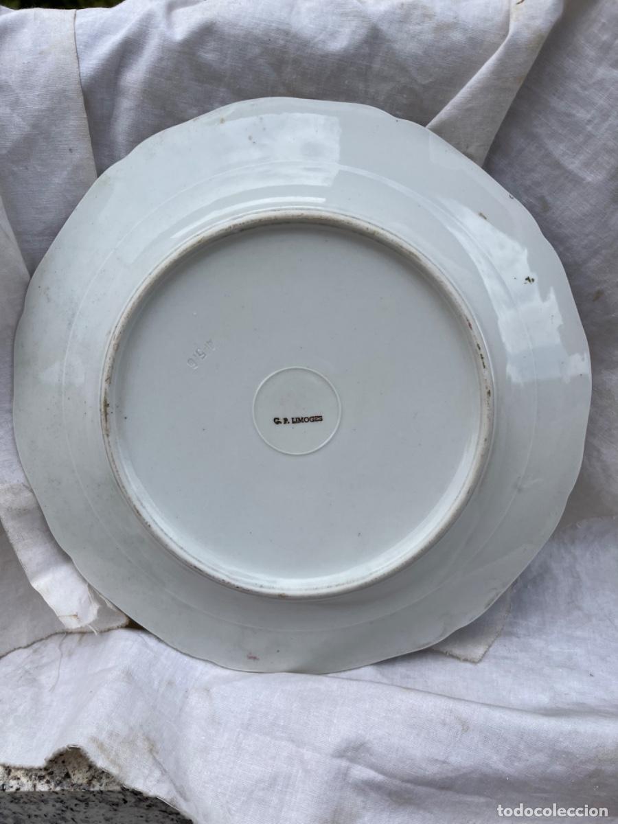 Antig&uuml;edades: Plato porcelana Limoges - Foto 6