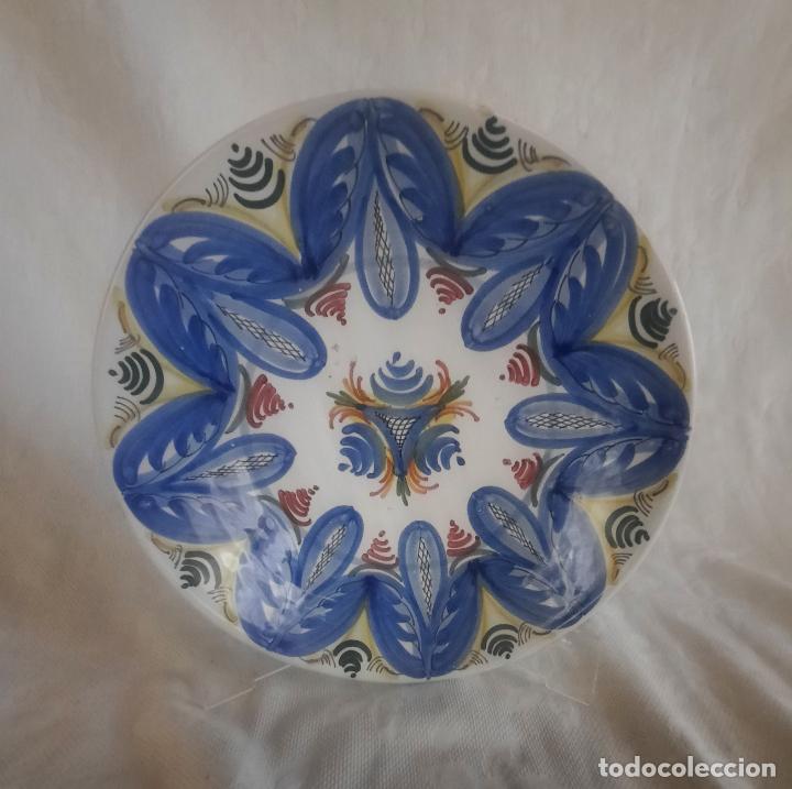 Antig&uuml;edades: GRAN PLATO CER&Aacute;MICA M.C. 27,5 Cm. - Foto 1