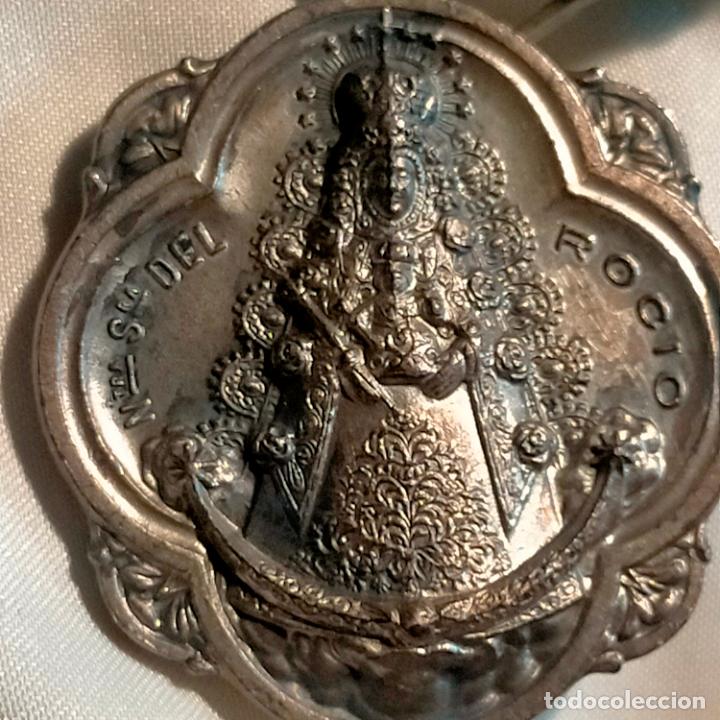 Antig&uuml;edades: ANTIGUA MEDALLA VIRGEN DEL ROCIO - Foto 4