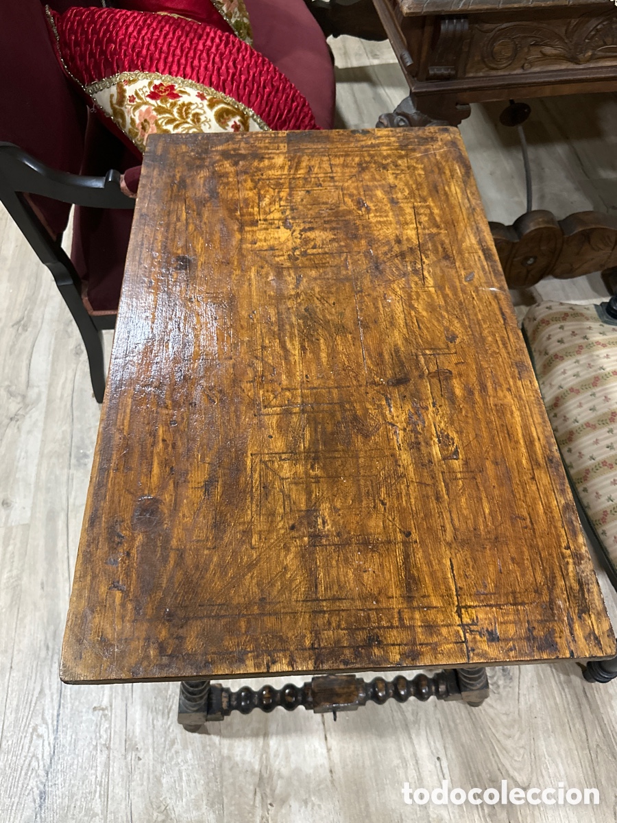 Antig&uuml;edades: Mesa de bargue&ntilde;o con pata de lira - Foto 2