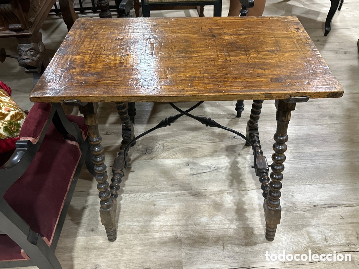 Antig&uuml;edades: Mesa de bargue&ntilde;o con pata de lira - Foto 1