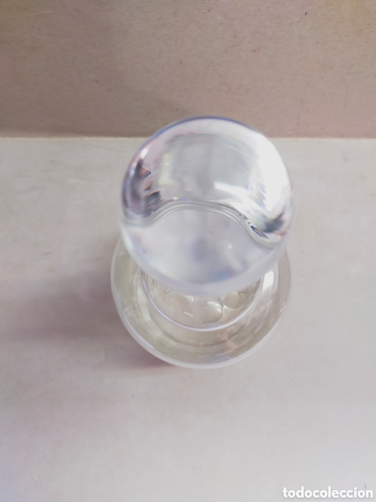 Antig&uuml;edades: BOTELLA DE CRISTAL. REDONDA. 30 CM. - Foto 3