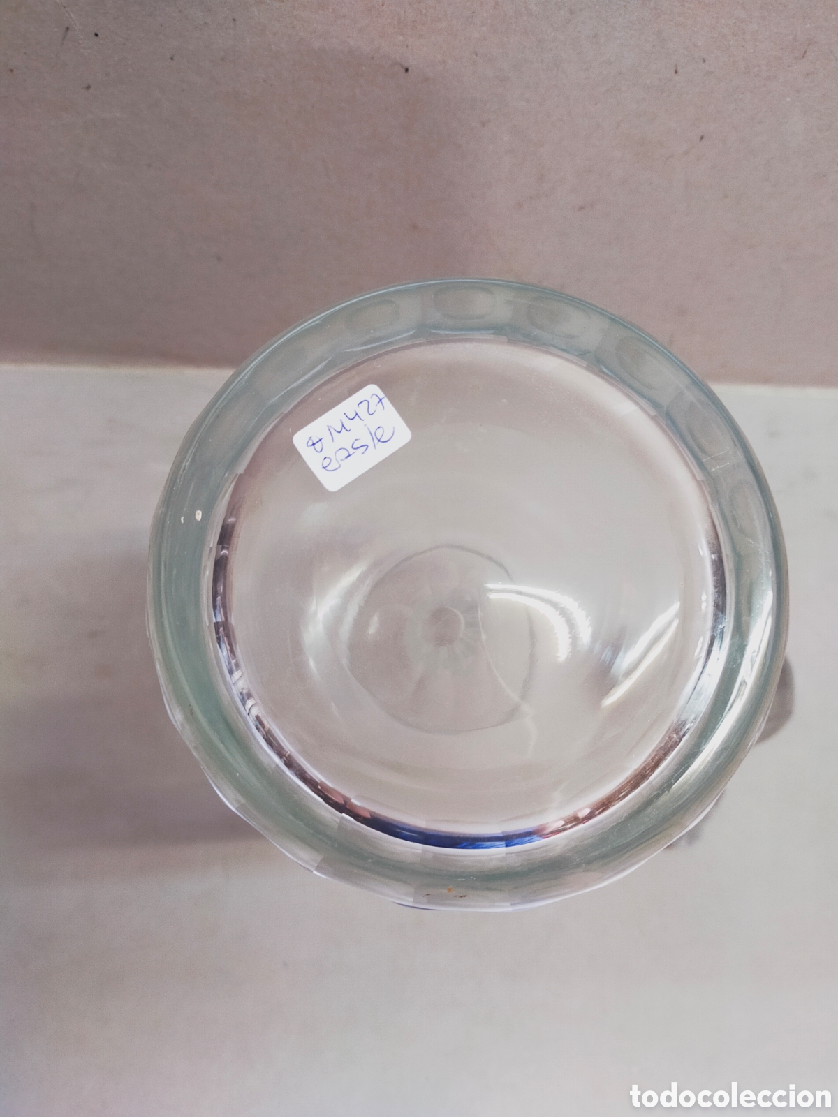 Antig&uuml;edades: BOTELLA DE CRISTAL. REDONDA. 30 CM. - Foto 4