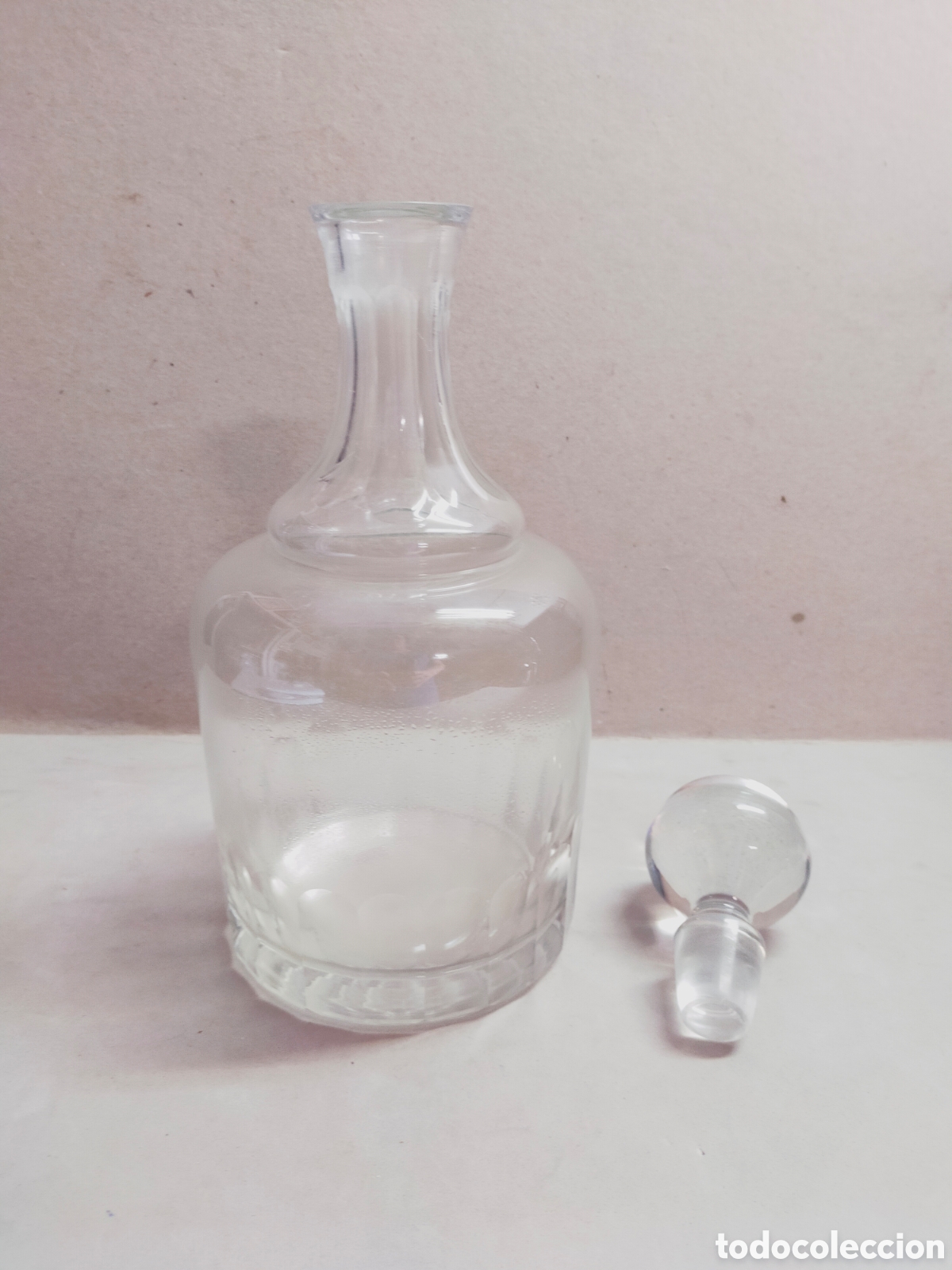 Antig&uuml;edades: BOTELLA DE CRISTAL. REDONDA. 30 CM. - Foto 8
