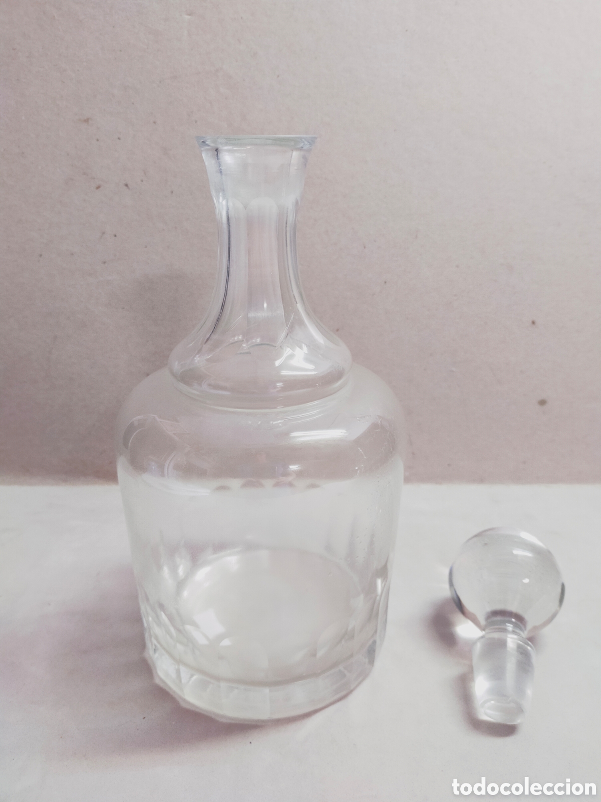Antig&uuml;edades: BOTELLA DE CRISTAL. REDONDA. 30 CM. - Foto 9