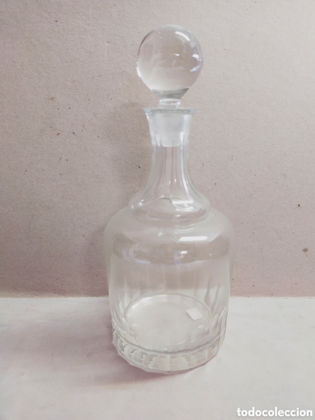 Antig&uuml;edades: BOTELLA DE CRISTAL. REDONDA. 30 CM. - Foto 1