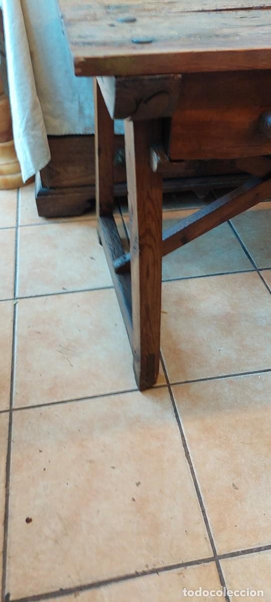 Antig&uuml;edades: Mesa tocinera antigua De madera de pino - Foto 3