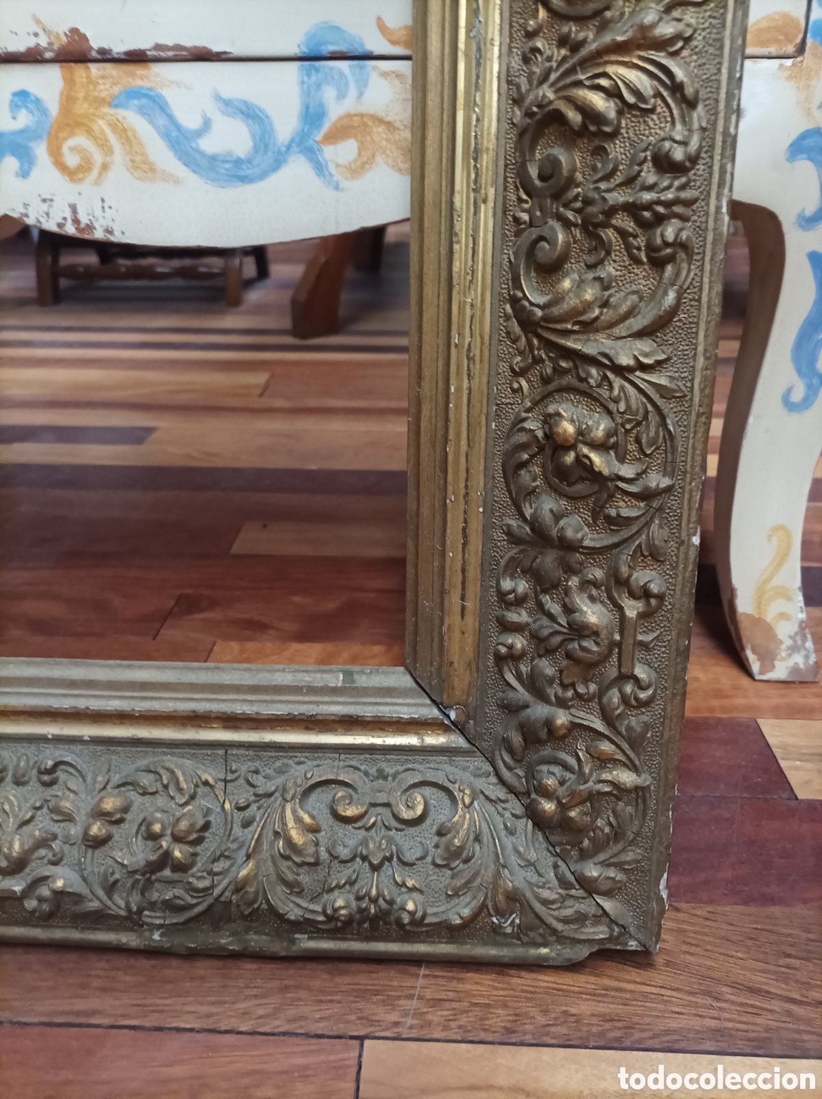 Antig&uuml;edades: Marco dorado antiguo - Foto 6