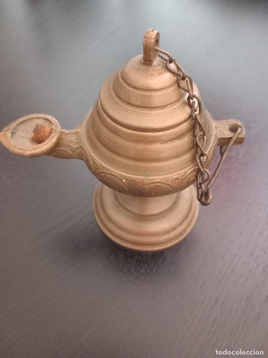 Antig&uuml;edades: L&aacute;mpara de aceite antigua - Foto 1