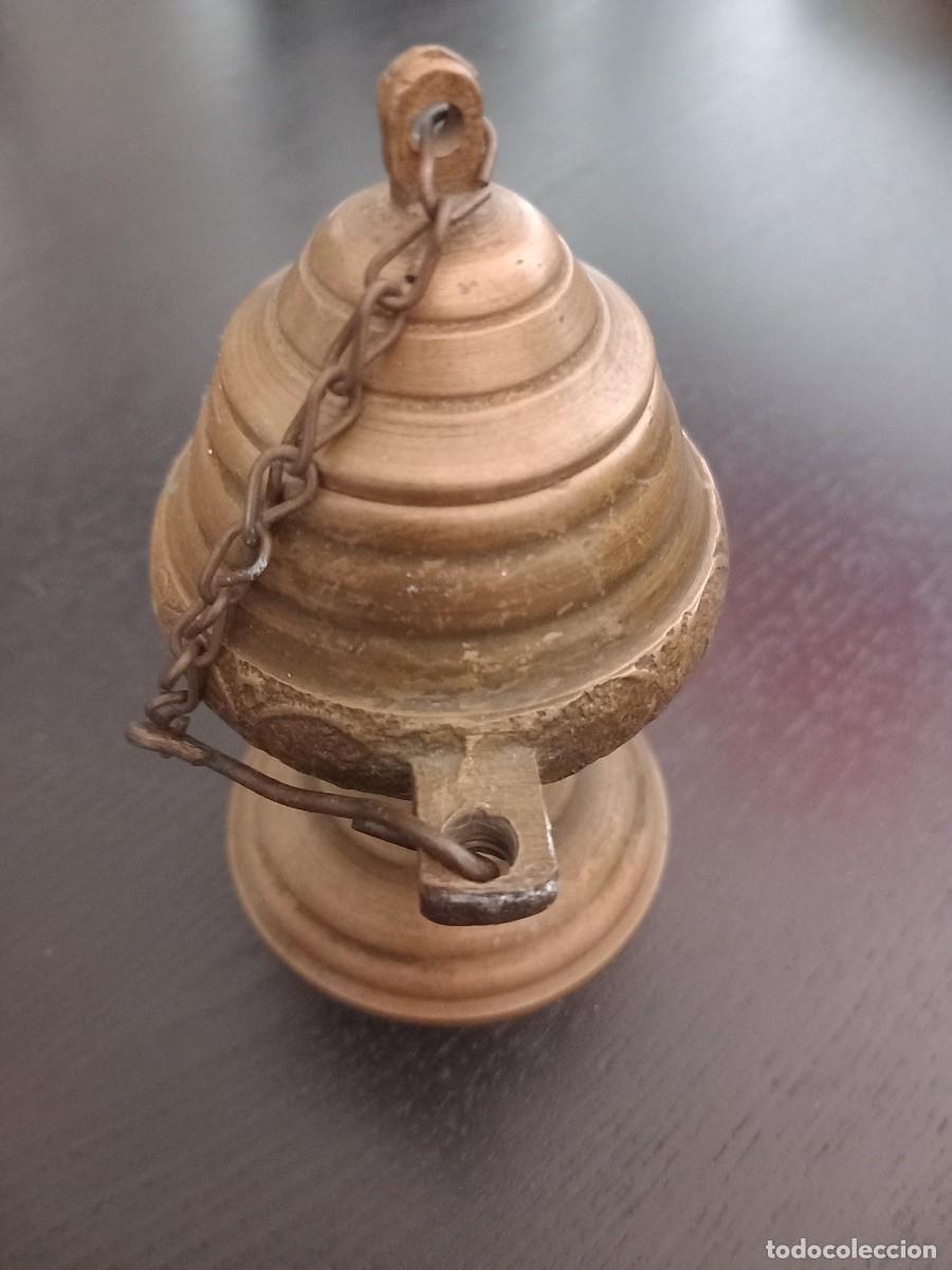 Antig&uuml;edades: L&aacute;mpara de aceite antigua - Foto 4