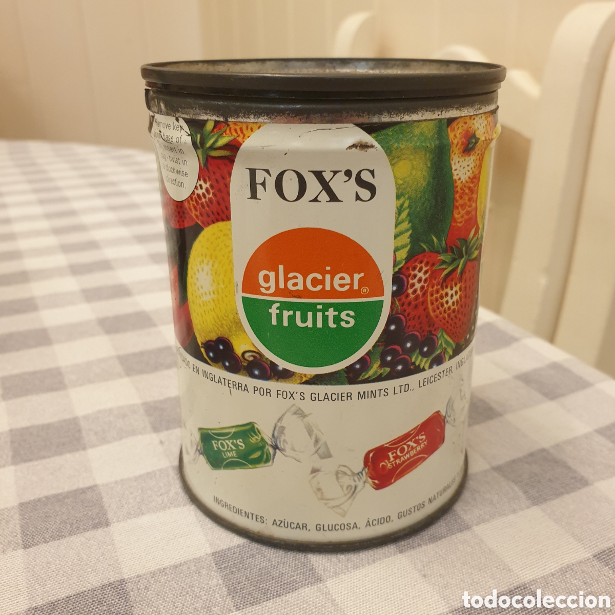 Antig&uuml;edades: Lata caramelos FOXS INGLATERRA - Foto 1