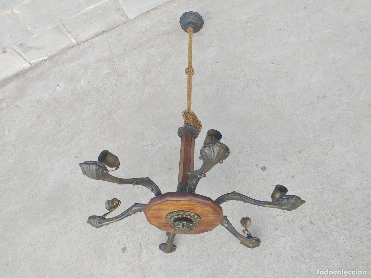antigua lámpara de techo estilo art deco con ca - Compra venta en  todocoleccion