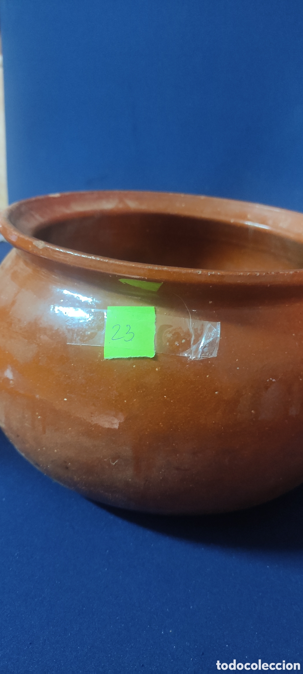 Antig&uuml;edades: ANTIGUA OLLA DE BARRO VIDRIADA - Foto 3