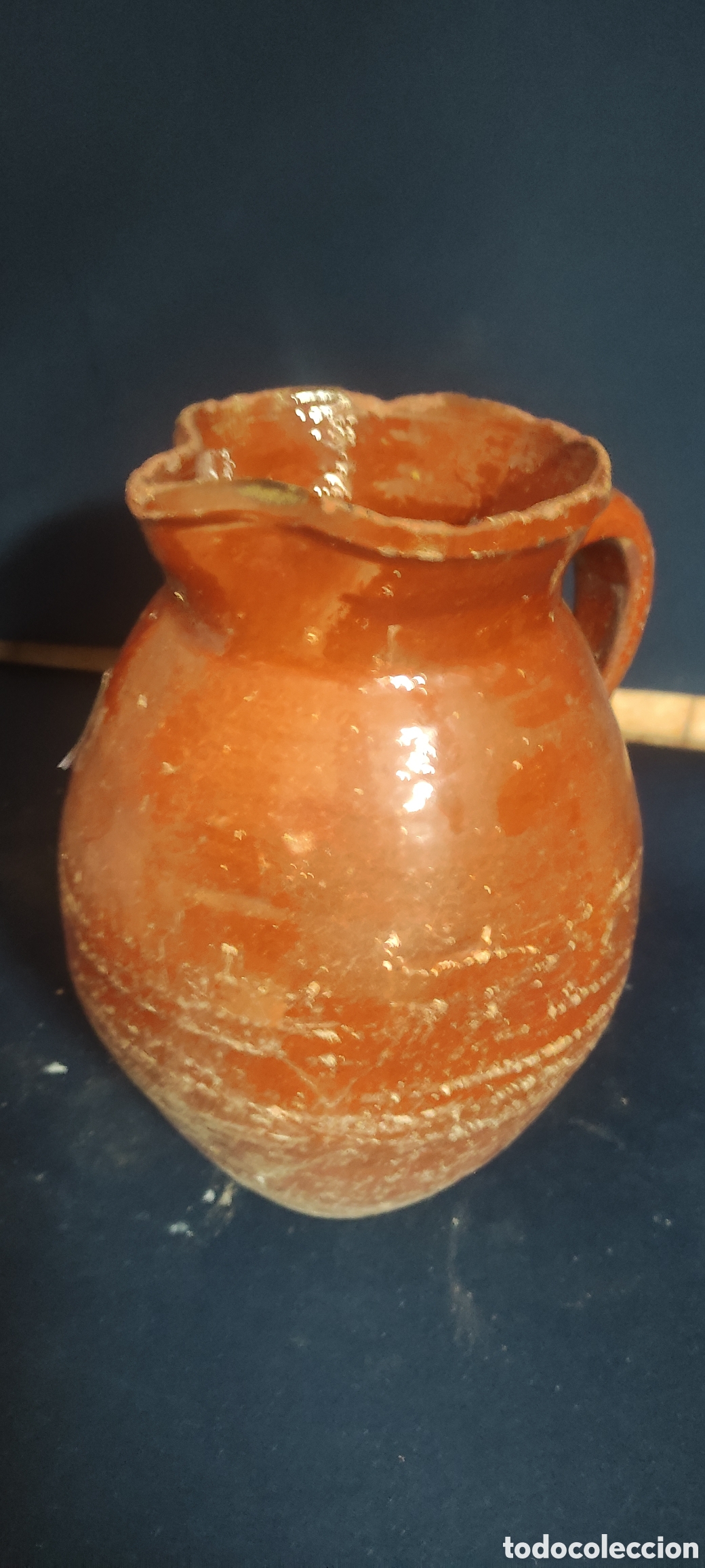 Antig&uuml;edades: JARRA DE BARRO VIDRIADA - Foto 2