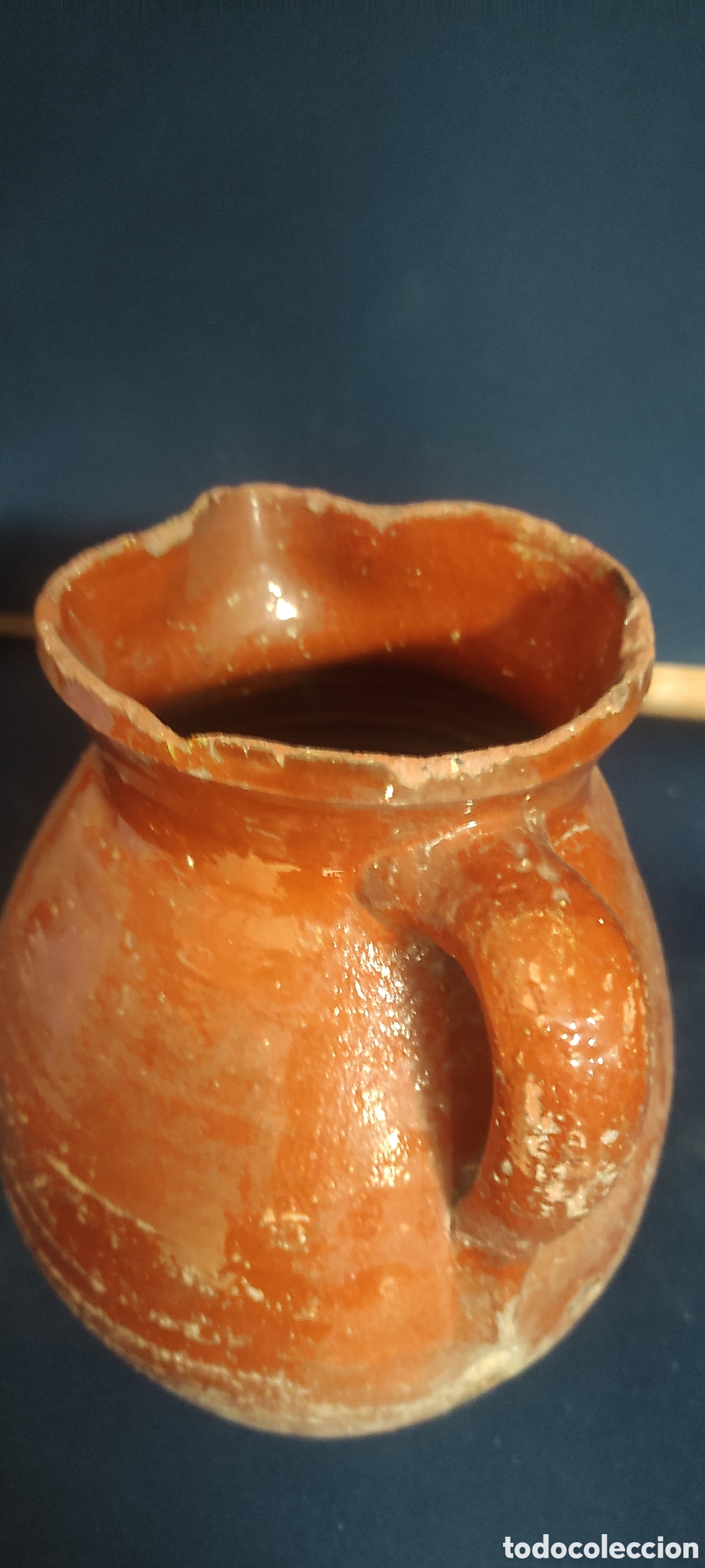 Antig&uuml;edades: JARRA DE BARRO VIDRIADA - Foto 3