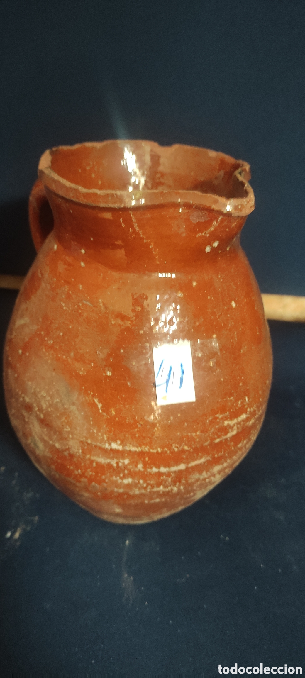 Antig&uuml;edades: JARRA DE BARRO VIDRIADA - Foto 4