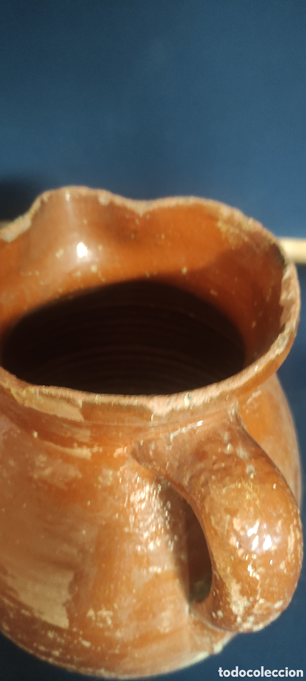 Antig&uuml;edades: JARRA DE BARRO VIDRIADA - Foto 5