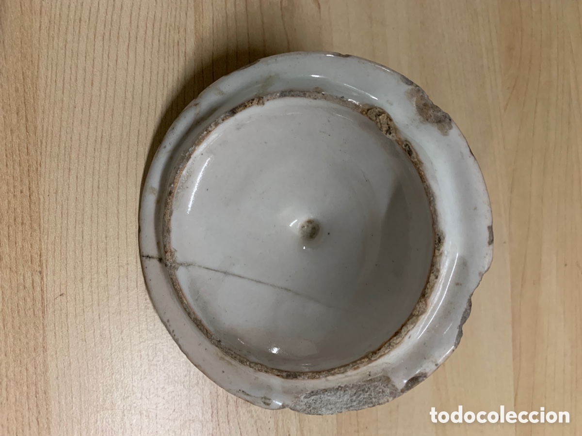 Antig&uuml;edades: Tapadera albarelo - Foto 3