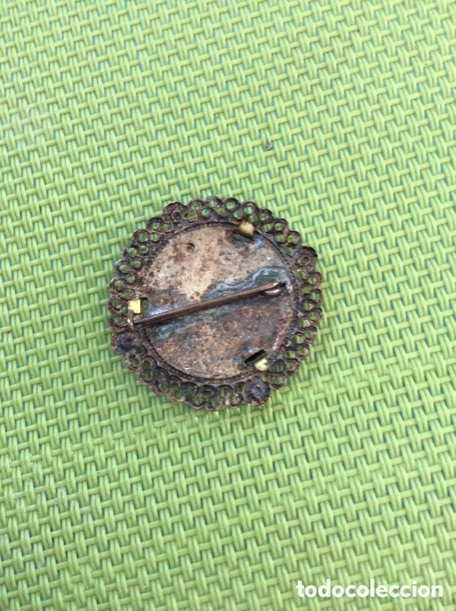 Antig&uuml;edades: Broche Medalla Nuestra Se&ntilde;ora de Fontcalda - Foto 2