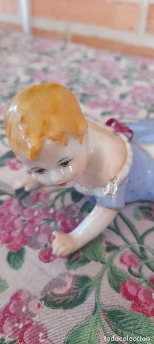 Antig&uuml;edades: BEBE DE PORCELANA MUY ANTIGUO - Foto 8