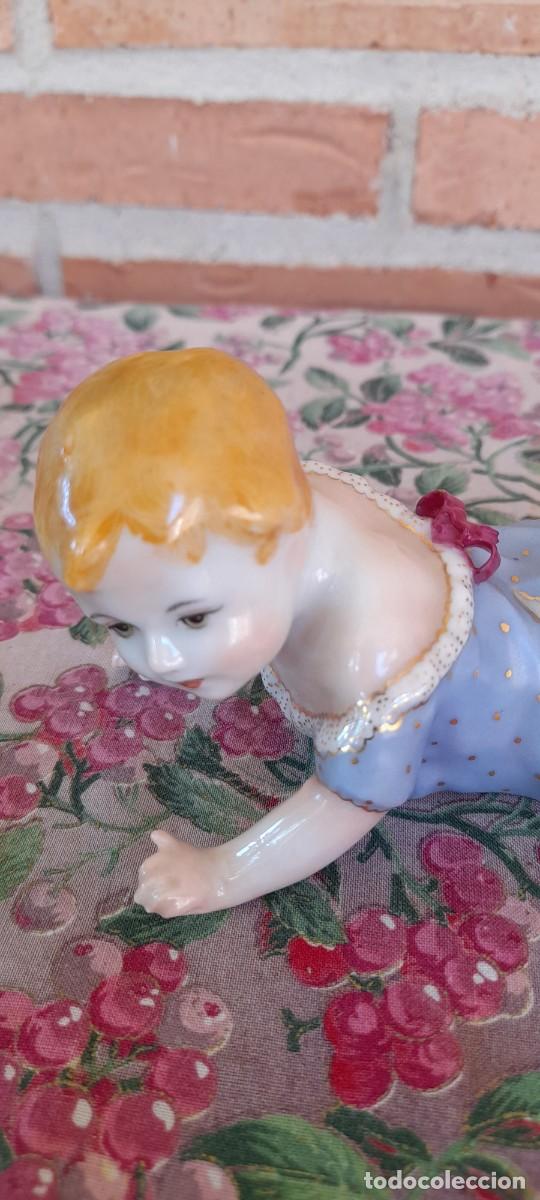 Antig&uuml;edades: BEBE DE PORCELANA MUY ANTIGUO - Foto 9