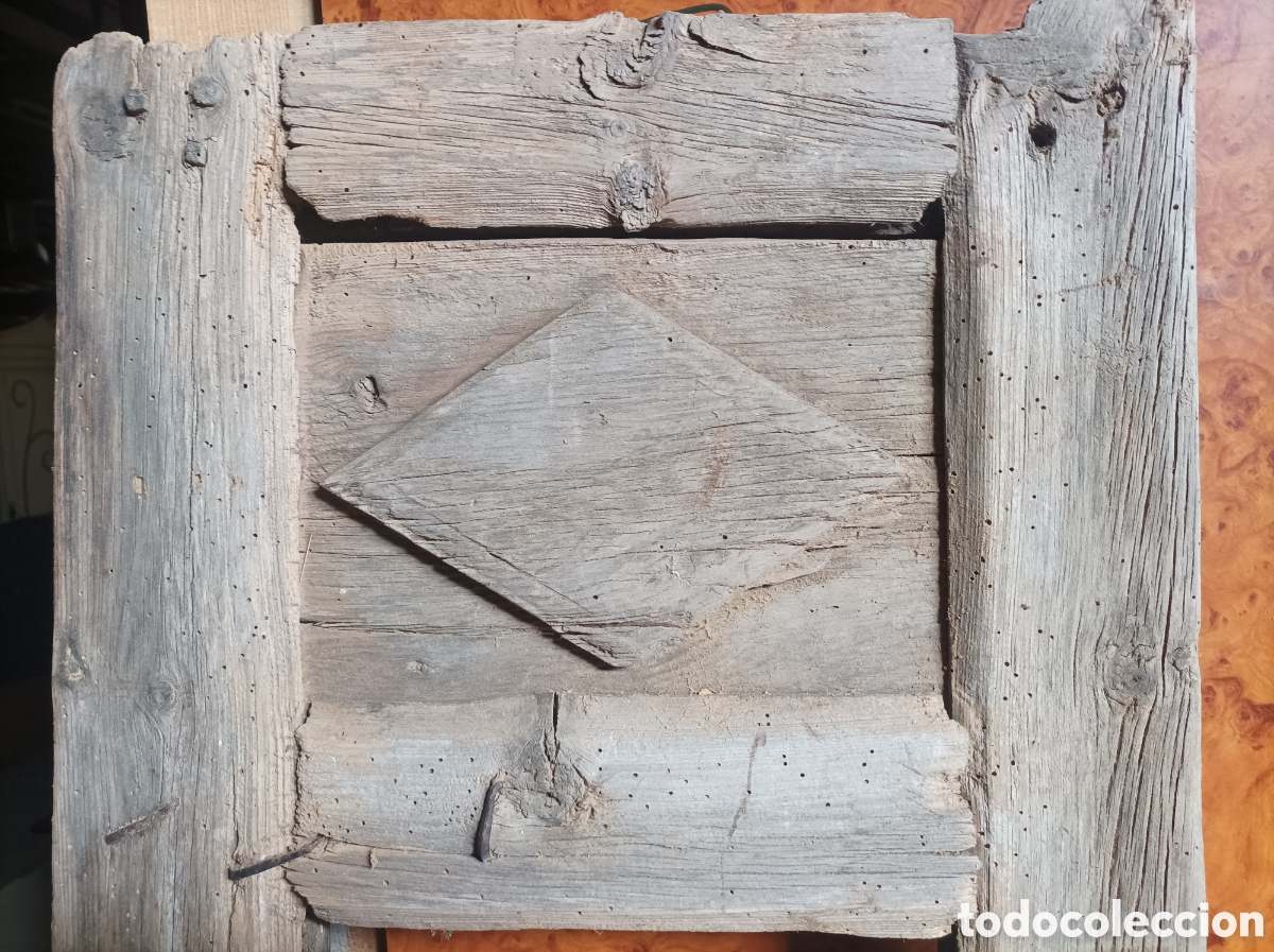 Antig&uuml;edades: Puerta antigua de balc&oacute;n con cuarterones - Foto 2