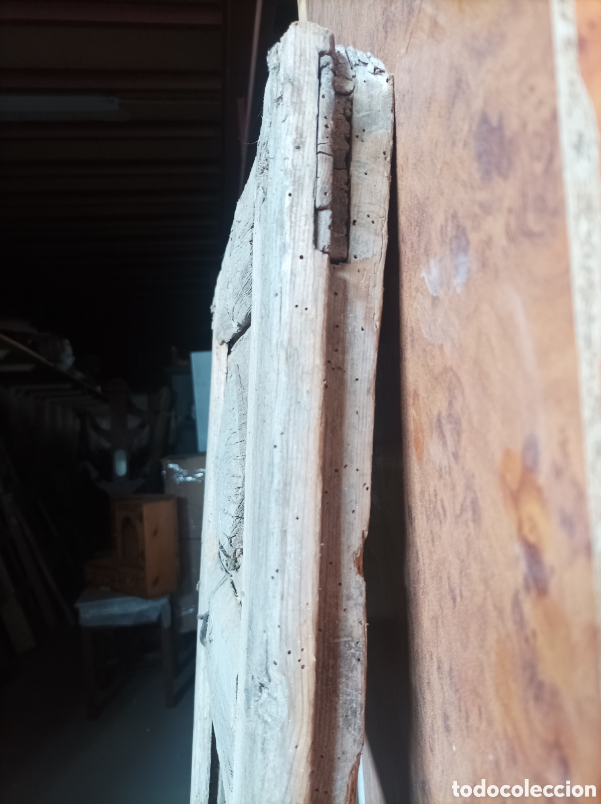 Antig&uuml;edades: Puerta antigua de balc&oacute;n con cuarterones - Foto 3