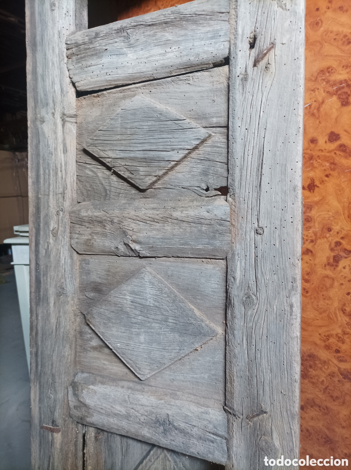 Antig&uuml;edades: Puerta antigua de balc&oacute;n con cuarterones - Foto 4