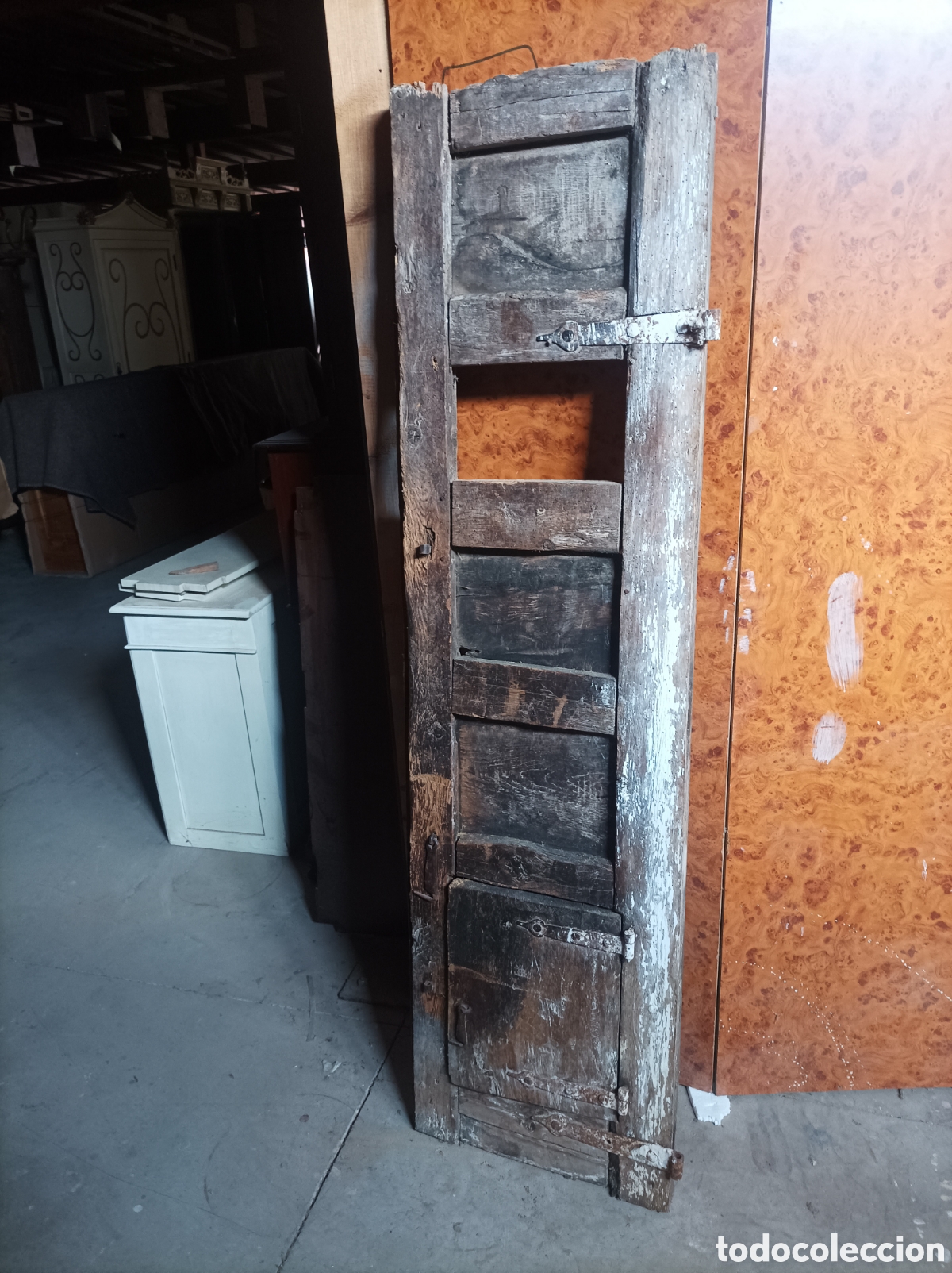 Antig&uuml;edades: Puerta antigua de balc&oacute;n con cuarterones - Foto 6