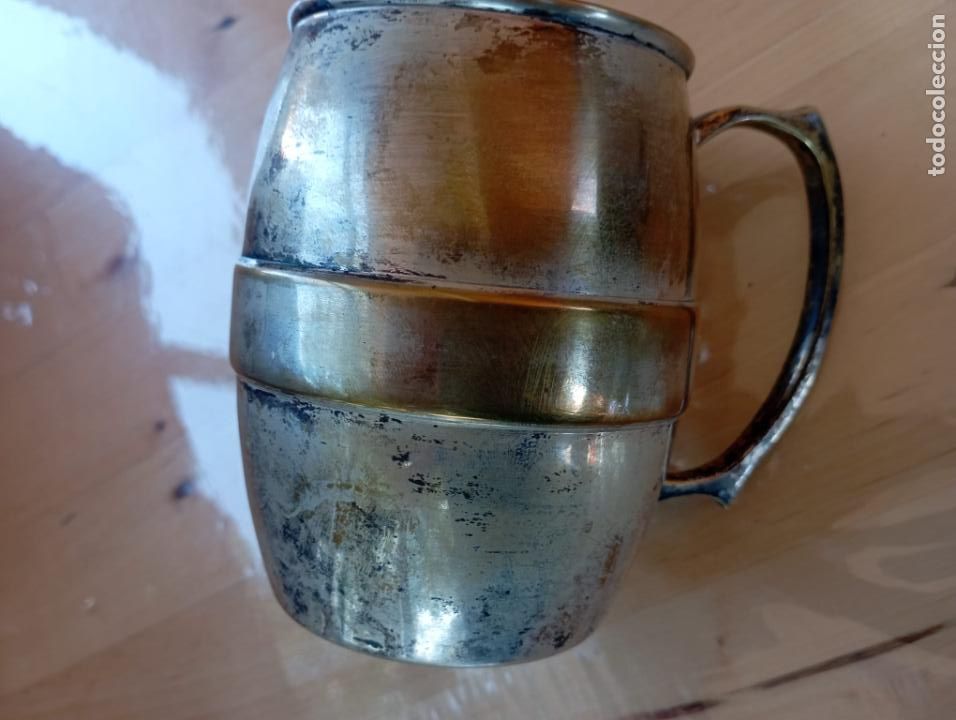 Antig&uuml;edades: jarra en metal plateado silverplated. - Foto 2