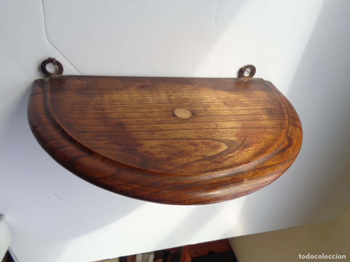 Antig&uuml;edades: PEANA DE MADERA DE ROBLE - Foto 3