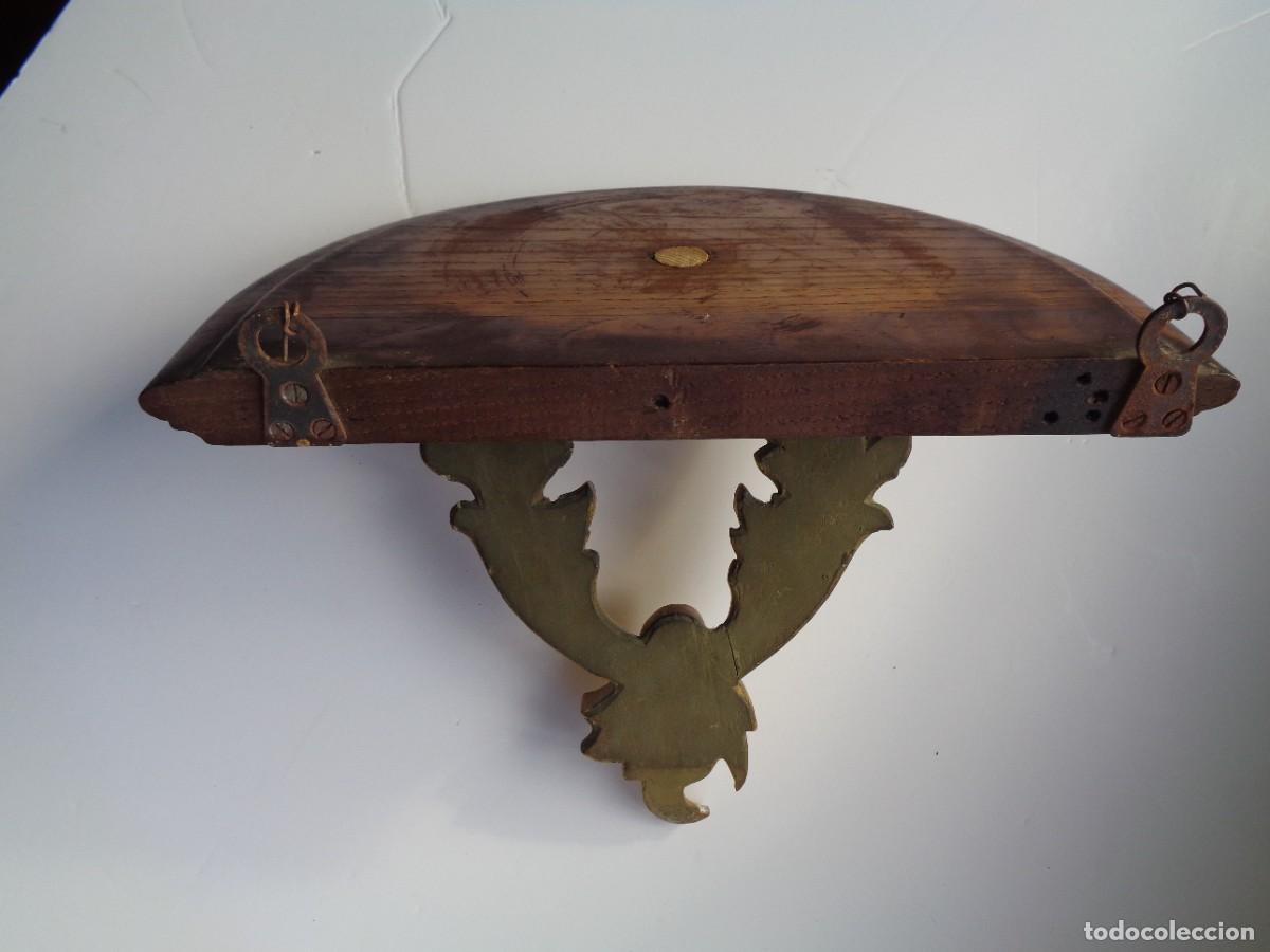 Antig&uuml;edades: PEANA DE MADERA DE ROBLE - Foto 5