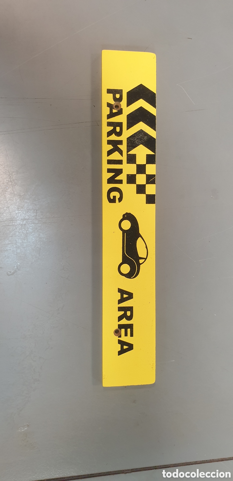 Antig&uuml;edades: Placa madera PARKING