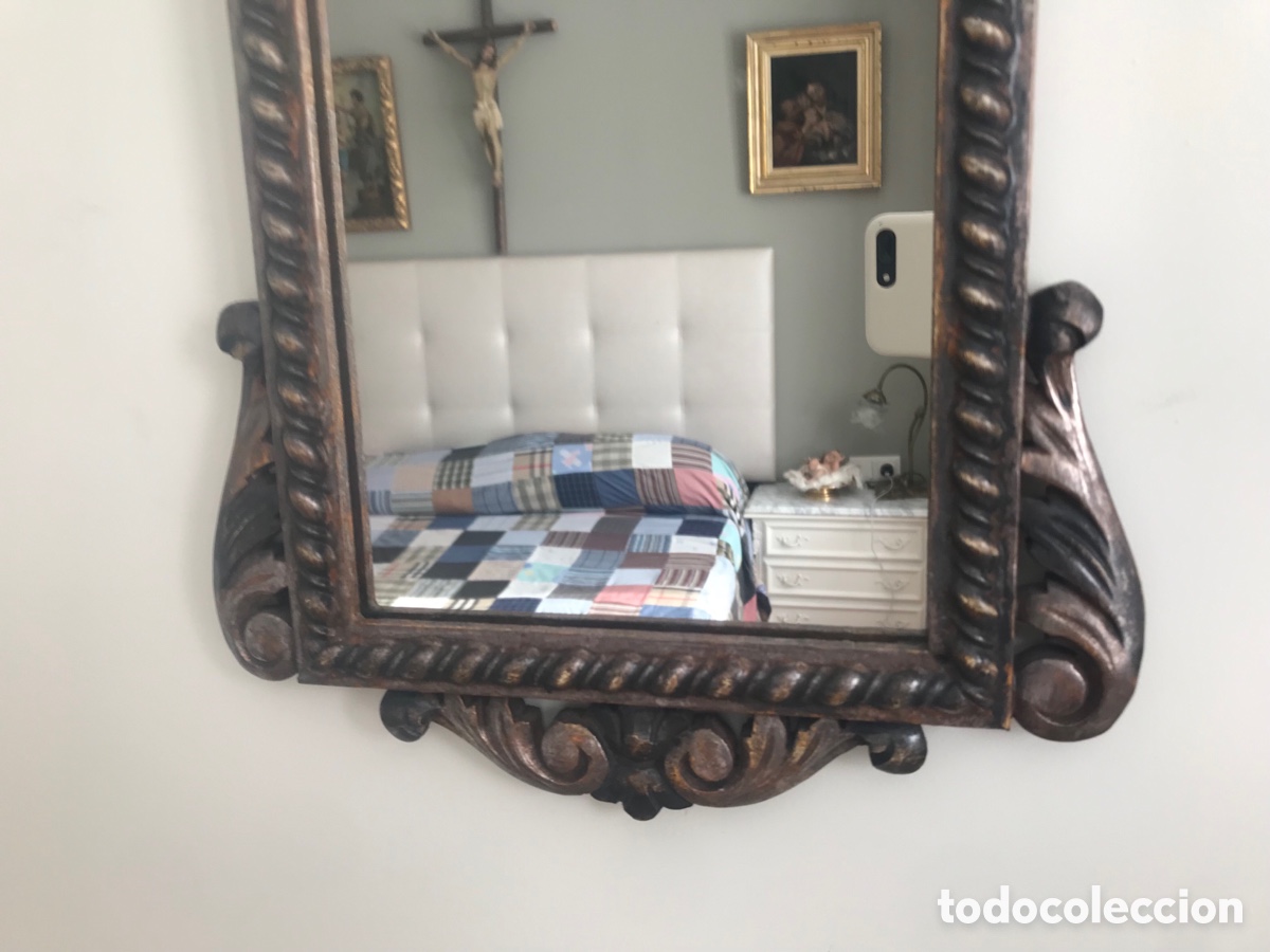 Antig&uuml;edades: Espejo de madera - Foto 3