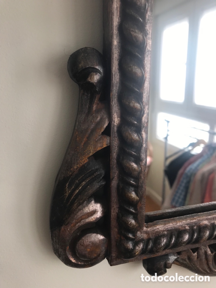 Antig&uuml;edades: Espejo de madera - Foto 6