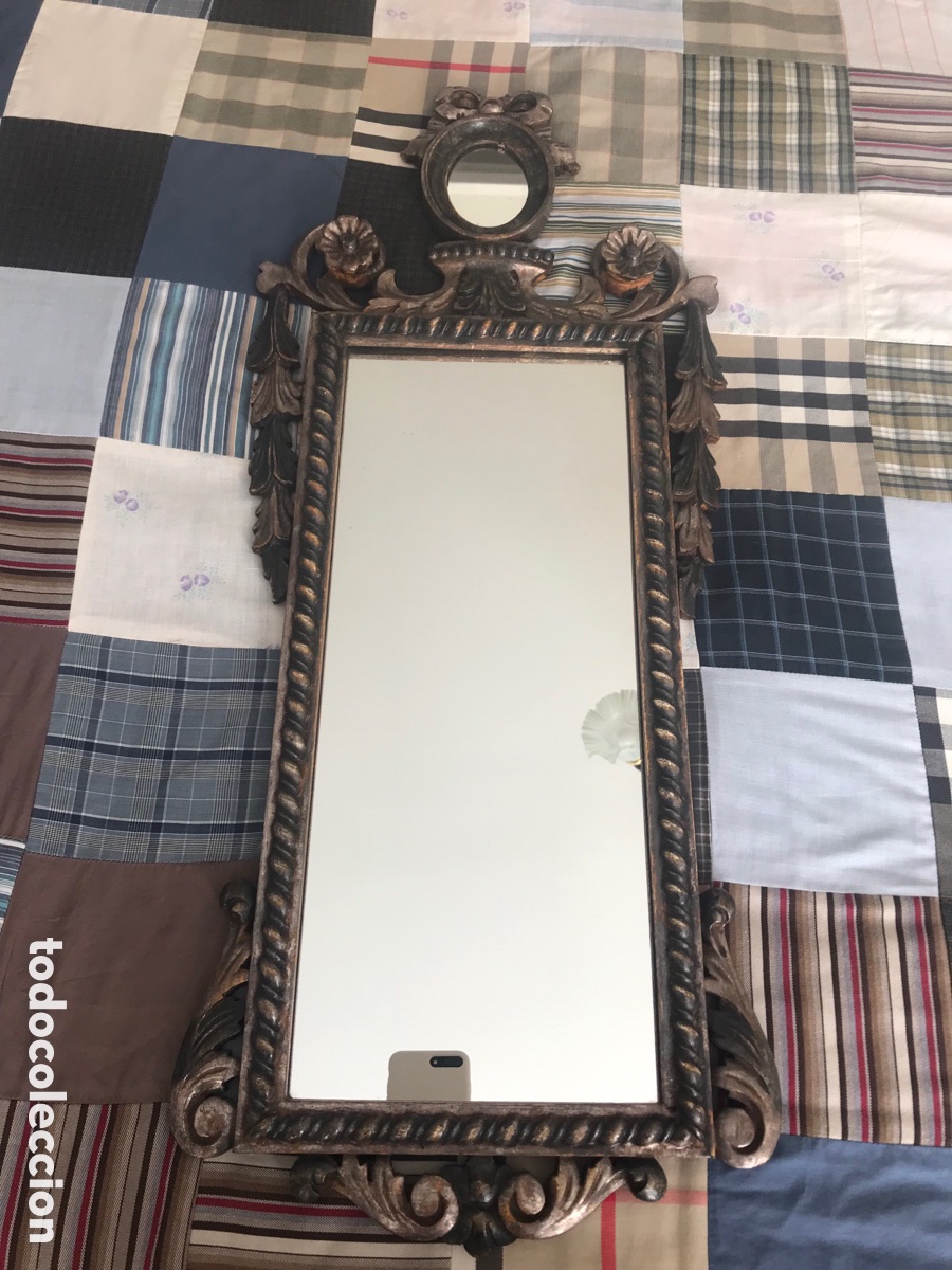 Antig&uuml;edades: Espejo de madera - Foto 9