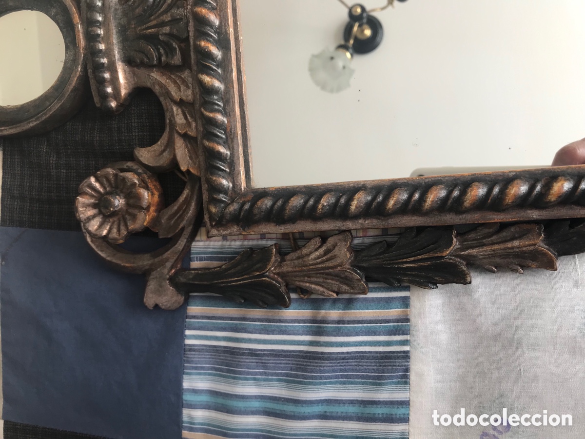 Antig&uuml;edades: Espejo de madera - Foto 12