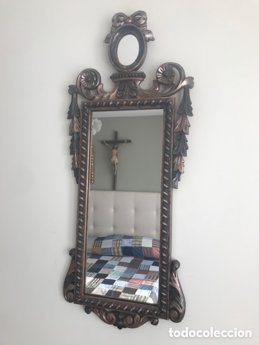 Antig&uuml;edades: Espejo de madera - Foto 1