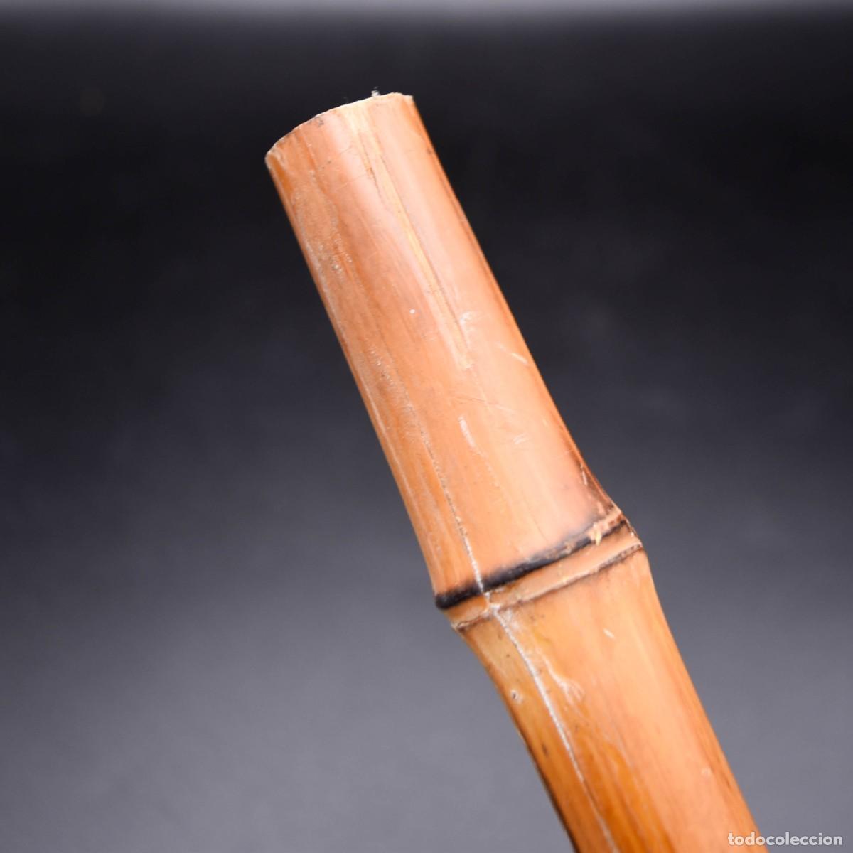 Antig&uuml;edades: Bast&oacute;n antiguo de madera con mango en resina - Foto 7
