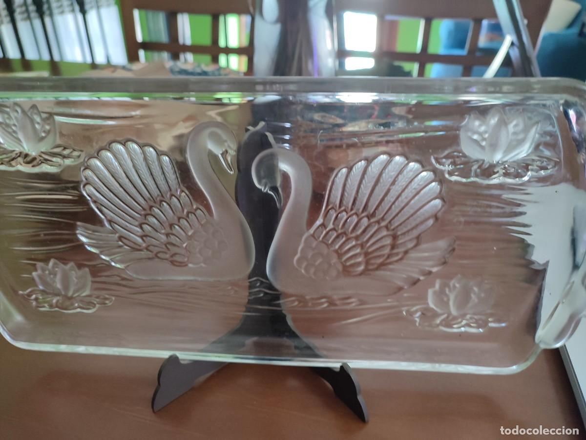 Antig&uuml;edades: Bandeja de cristal tallado - Foto 1