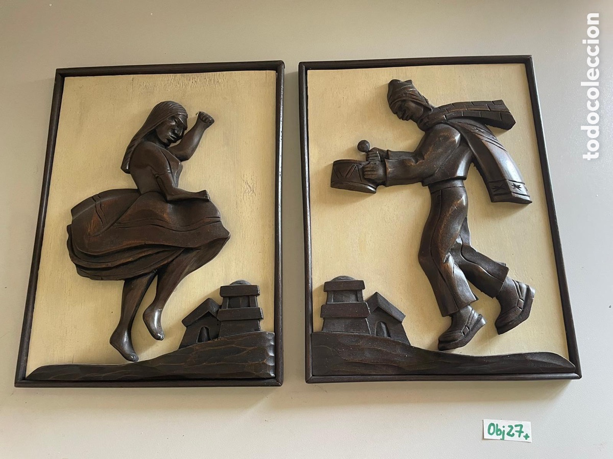 Antig&uuml;edades: Cuadros madera tallada antiguos - Foto 1