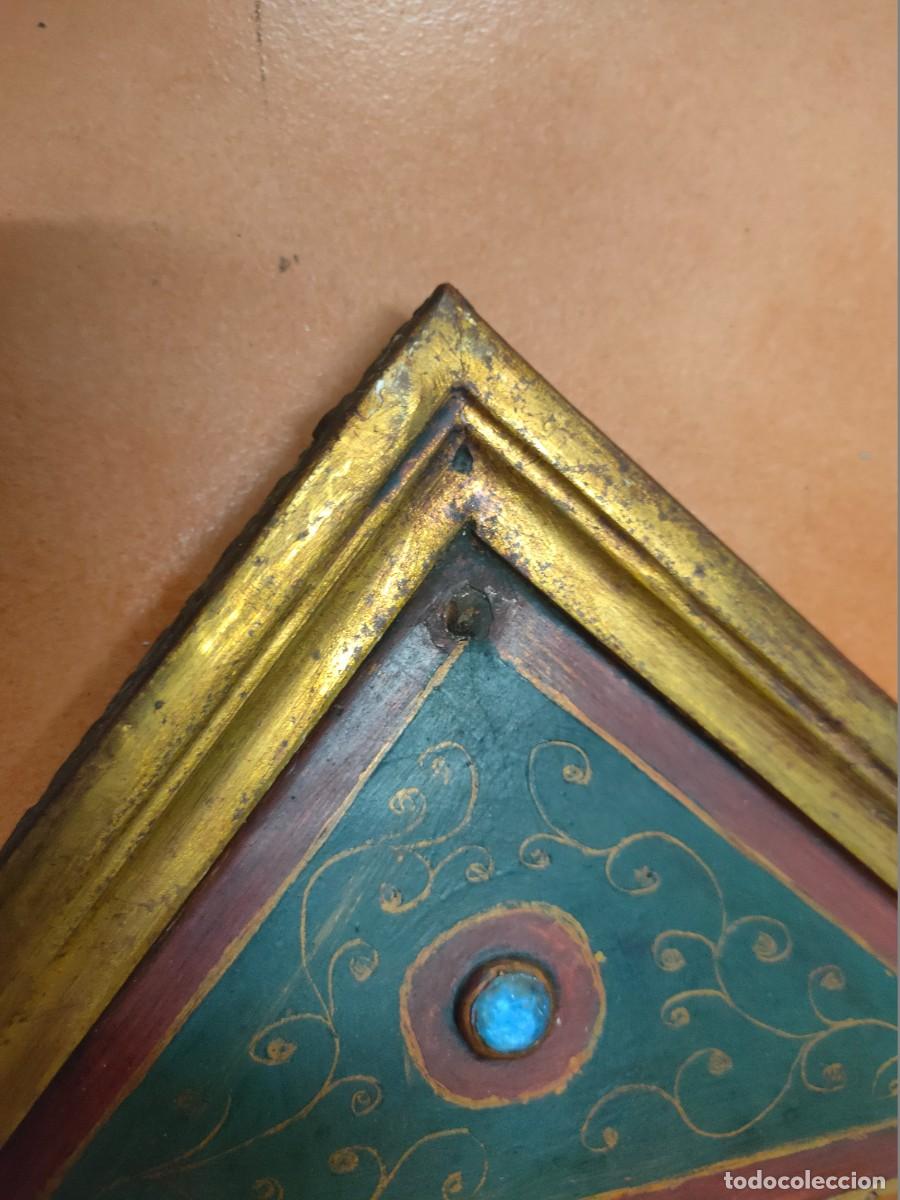 Antig&uuml;edades: Antiguo triptico Virgen Vladimir. Icono. - Foto 9