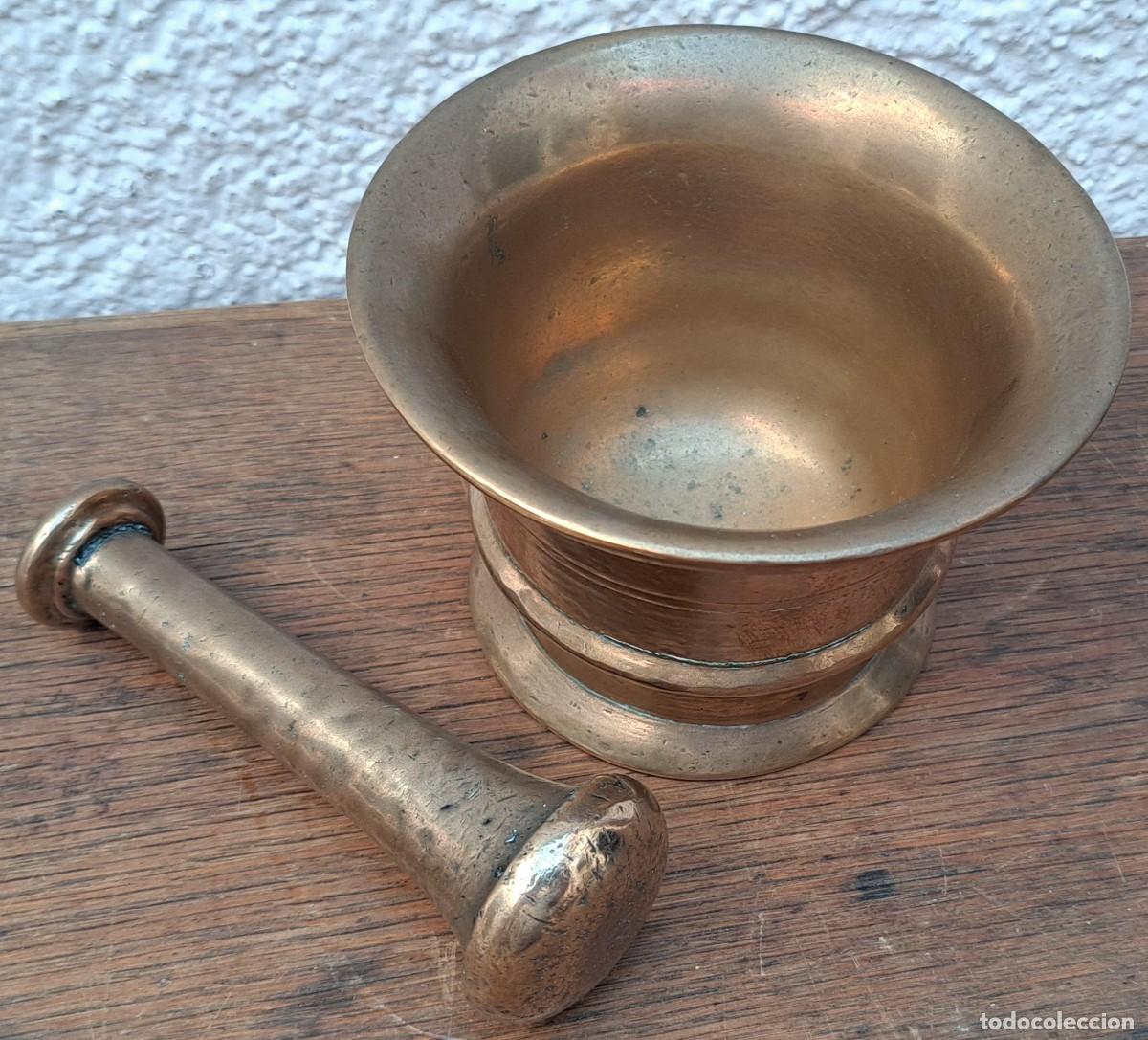 Antig&uuml;edades: Antiguo mortero de bronce, siglo XIX - Foto 2