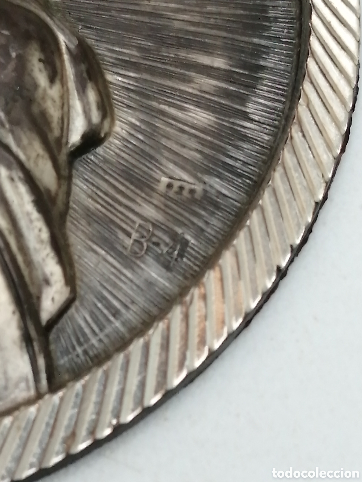 Antig&uuml;edades: Relieve plata 925mls. Virgen - Foto 3
