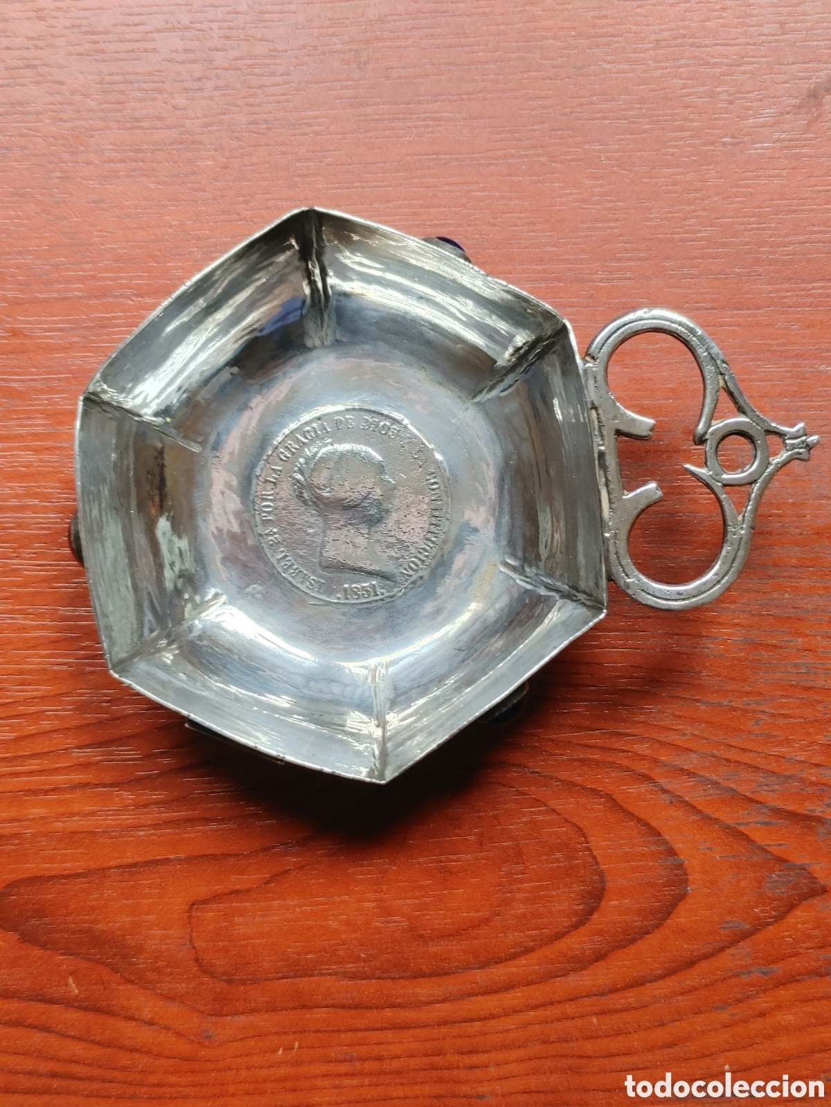 Antig&uuml;edades: Catavinos en plata punzonada. - Foto 1