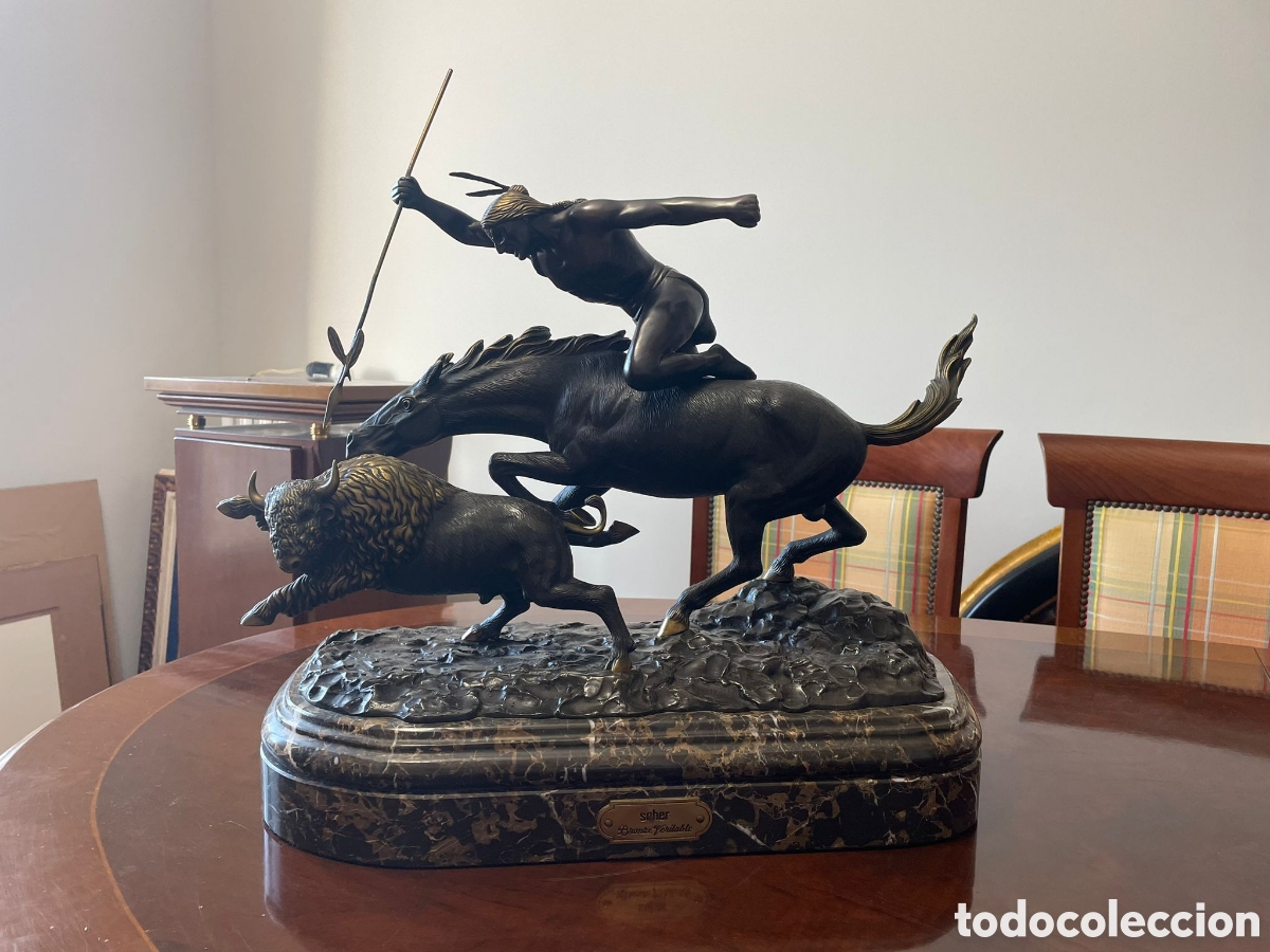 Antig&uuml;edades: Escultura bronce Soher - Foto 2