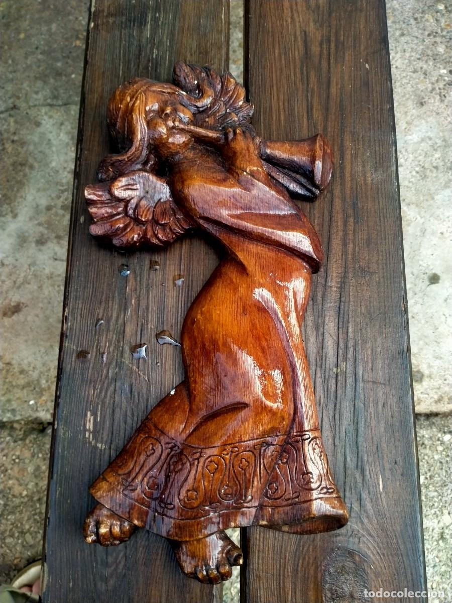 Antig&uuml;edades: &Aacute;NGEL DE MADERA QUERUBIN - Foto 1